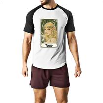 Camiseta Raglan Carta Taro Signo Touro