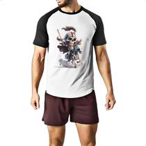 Camiseta Raglan Cavaleiro da morte cute 3D