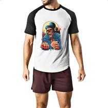 Camiseta Raglan Caveira Cassino
