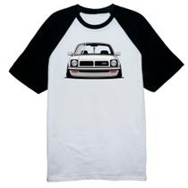 Camiseta Raglan Chevette segunda geracao frente branco