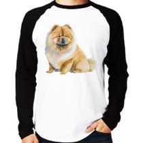 Camiseta Raglan Chow-chow Manga Longa - Foca na Moda