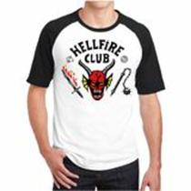 Camiseta Raglan Club Hellfire Manga curta (Stranger Things)