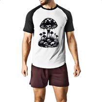 Camiseta Raglan Cogumelos da morte Camiseta Raglan Cogumelos da morte