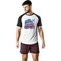Camiseta Raglan Coliseu watercolor Camiseta Raglan Coliseu watercolor