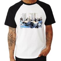 Camiseta Raglan Coworking - Foca na Moda