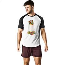 Camiseta Raglan Cubo magico derretendo