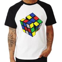 Camiseta Raglan Cubo Mágico - Foca na Moda
