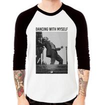Camiseta Raglan Dancing with myself Manga 3/4 - Foca na Moda