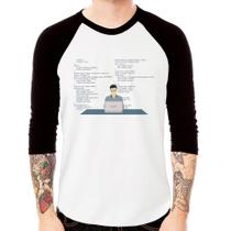 Camiseta Raglan Desenvolvedor Front-end CSS Manga 3/4 - Foca na Moda Camiseta Raglan Desenvolvedor Front-end CSS Manga 3/4 - Foca na Moda