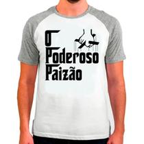 Camiseta raglan dia dos pais papai cinza branca masc03