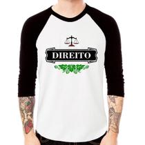 Camiseta Raglan Direito Beer Logo Manga 3/4 - Foca na Moda