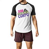 Camiseta Raglan Diva nao malha Camiseta Raglan Diva nao malha