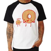 Camiseta Raglan Donuts - Foca na Moda