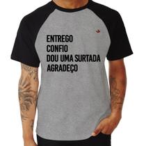 Camiseta Raglan Dou uma surtada - Foca na Moda