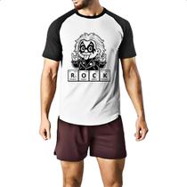 Camiseta Raglan Einstein Rock Elementos Quimicos