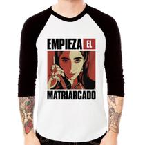 Camiseta Raglan Empieza el matriarcado Manga 3/4 - Foca na Moda Camiseta Raglan Empieza el matriarcado Manga 3/4 - Foca na Moda