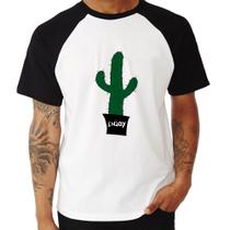 Camiseta Raglan Enjoy Cactus - Foca na Moda