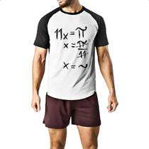 Camiseta Raglan Equacao matematica PI TIL
