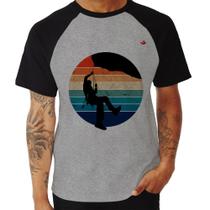 Camiseta Raglan Escalada Vintage Sunset - Foca na Moda Camiseta Raglan Escalada Vintage Sunset - Foca na Moda