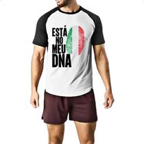 Camiseta Raglan Esta no meu DNA Italia