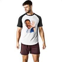 Camiseta Raglan Esta tudo ok Camiseta Raglan Esta tudo ok