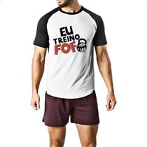 Camiseta Raglan Eu treino fofo