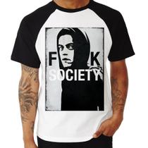 Camiseta Raglan F**k Society Eliot - Foca na Moda