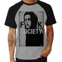 Camiseta Raglan F**k Society Eliot - Foca na Moda