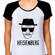 Camiseta Raglan Feminina Branca Breaking Bad 09
