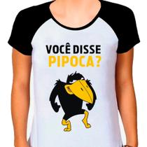 Camiseta Raglan Feminina Branca Jubileu Pipoca Picapau 02 Camiseta Raglan Feminina Branca Jubileu Pipoca Picapau 02