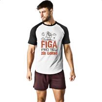 Camiseta Raglan Figa pro teu zoi gordo