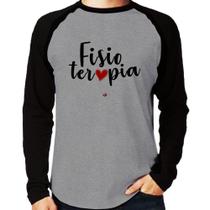 Camiseta Raglan Fisioterapia por amor Manga Longa - Foca na Moda Camiseta Raglan Fisioterapia por amor Manga Longa - Foca na Moda