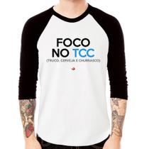 Camiseta Raglan Foco no TCC (Truco, Cerveja e Churrasco) Manga 3/4 - Foca na Moda