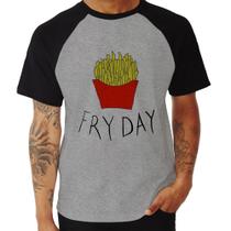 Camiseta Raglan Fry Day - Foca na Moda
