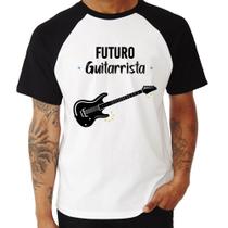 Camiseta Raglan Futuro Guitarrista - Foca na Moda