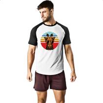 Camiseta Raglan Girafa rai ban sunset Camiseta Raglan Girafa rai ban sunset