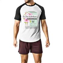 Camiseta Raglan Gospel Jesus transformacao Camiseta Raglan Gospel Jesus transformacao