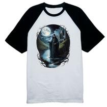 Camiseta Raglan Halloween Banshee Camiseta Raglan Halloween Banshee