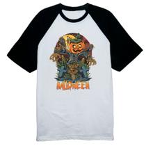 Camiseta Raglan Halloween JackPot Espantalho Milharal