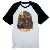 Camiseta Raglan Halloween Trick or Treat