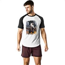 Camiseta Raglan Hamster Treino Fofo