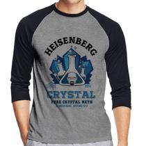 Camiseta Raglan Heisenberg Crystal Manga 3/4 - Foca na Moda