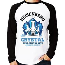 Camiseta Raglan Heisenberg Crystal Manga Longa - Foca na Moda