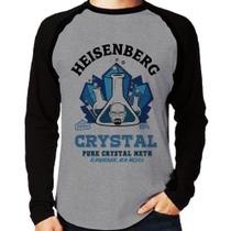 Camiseta Raglan Heisenberg Crystal Manga Longa - Foca na Moda