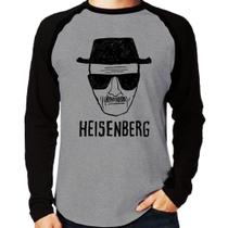 Camiseta Raglan Heisenberg Manga Longa - Foca na Moda