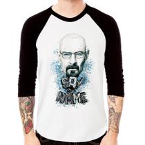 Camiseta Raglan Heisenberg Say My Name Manga 3/4 - Foca na Moda