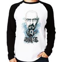 Camiseta Raglan Heisenberg Say My Name Manga Longa - Foca na Moda Camiseta Raglan Heisenberg Say My Name Manga Longa - Foca na Moda