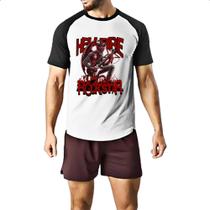 Camiseta Raglan Hell Fire Rockstar