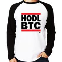 Camiseta Raglan Hodl BTC Manga Longa - Foca na Moda Camiseta Raglan Hodl BTC Manga Longa - Foca na Moda