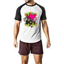 Camiseta Raglan I love anos 80